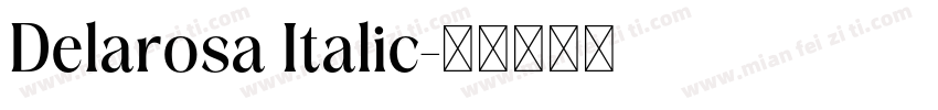Delarosa Italic字体转换